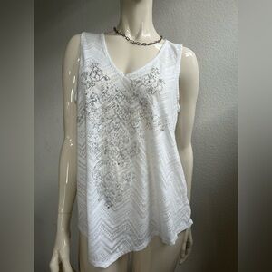 White Sleeveless Top